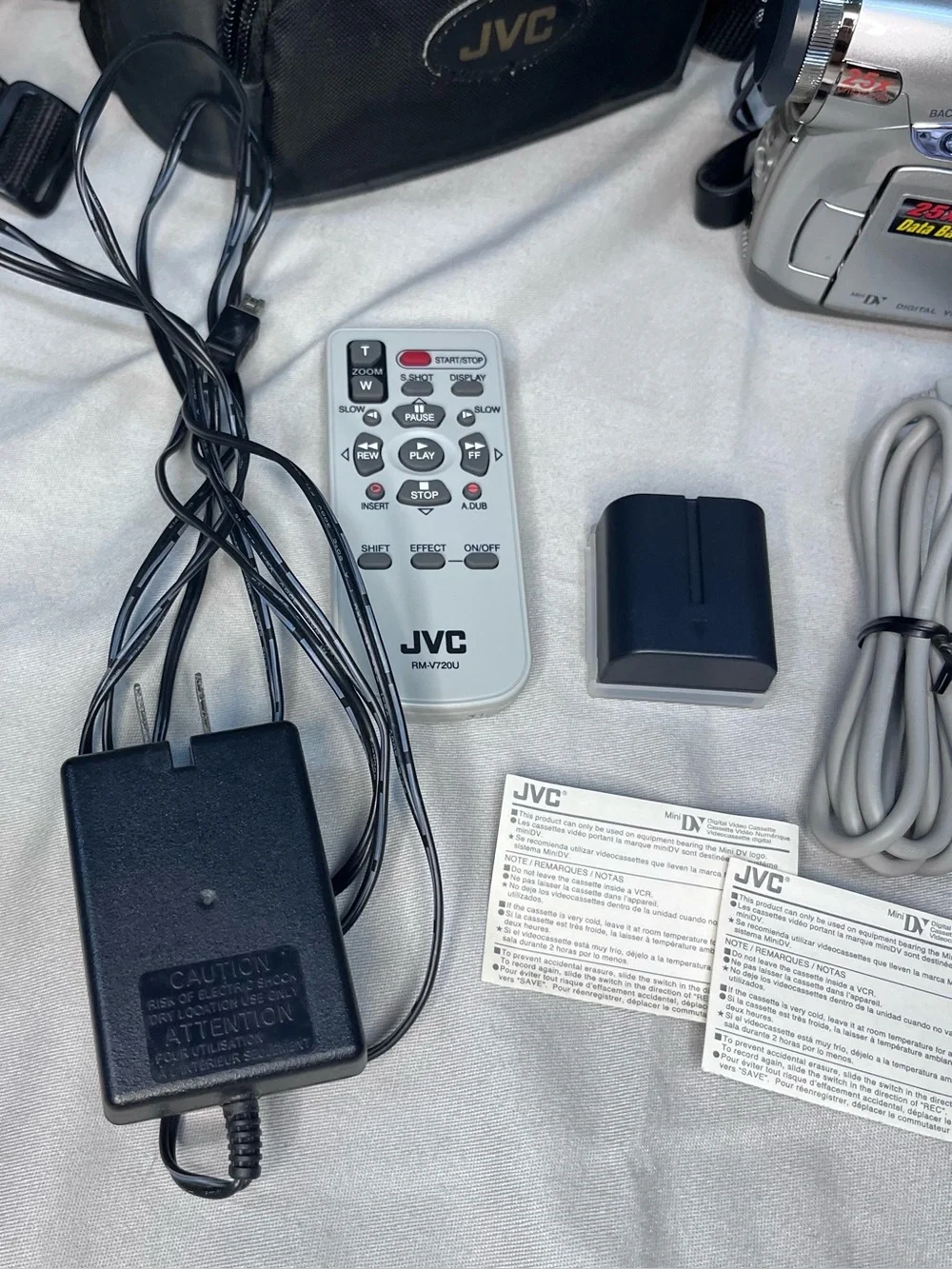 JVC GR-D275U Mini DV Camcorder Tested Working Video Transfer PLEASE READ
